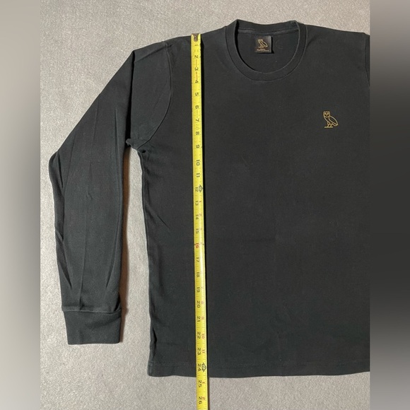 OVO Drake Owl Men’s Long Sleeve Shirt Black Size Small Authentic Hip Hop - Picture 4 of 6